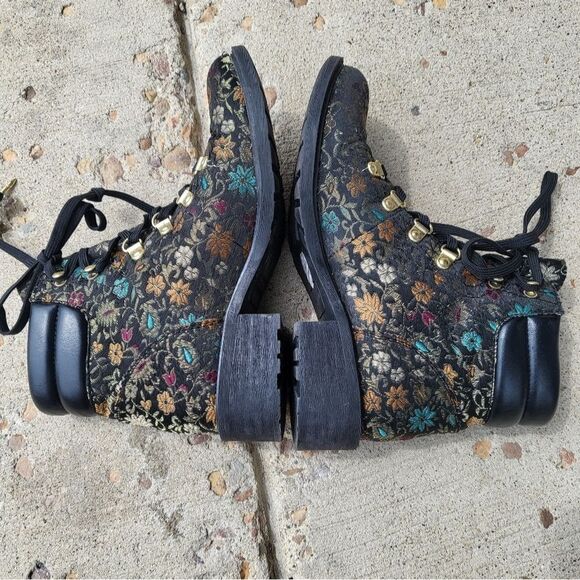 Sam Edelman Darrah Boot Size 7m Black Multi Color - Picture 4 of 11